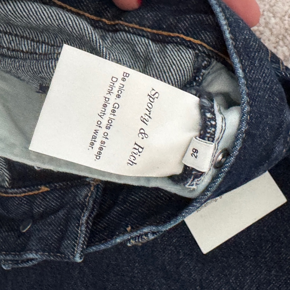NWT Sporty & Rich Vintage Fit Straight Leg Denim - One Wash - Picture 11 of 16